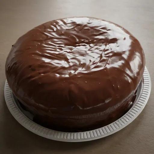 Bolo de Cenoura Vulcão